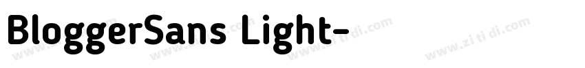 BloggerSans Light字体转换